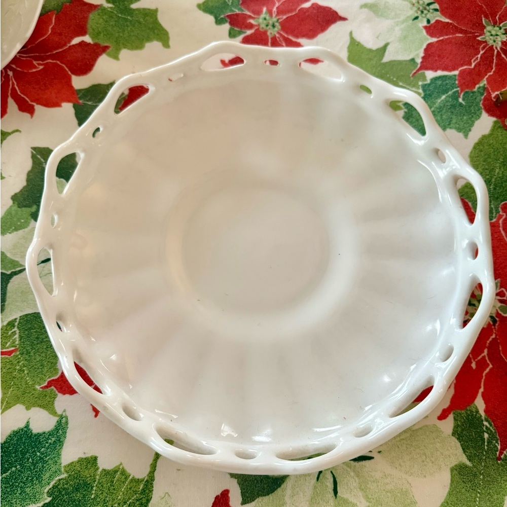 Milk Glass Large Platter